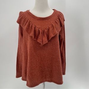 Perfect Peach Woman’s Orange Sweater